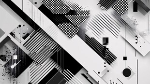 黑白抽象创意背景模板