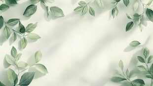创意绿叶背景环保绿叶
