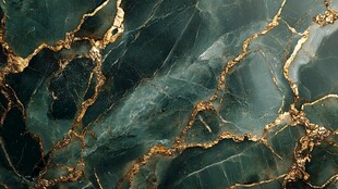 蓝底金线大理石