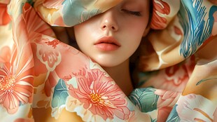 丝巾面料唯美背景