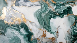 蓝色流体创意抽象画