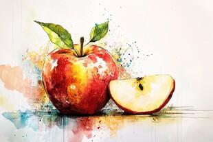 苹果艺术画