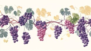 葡萄背景画