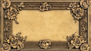 金色背景雕梁画栋