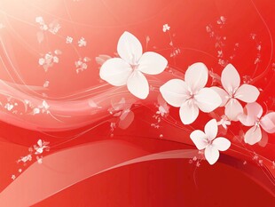 红色动感背景花纹