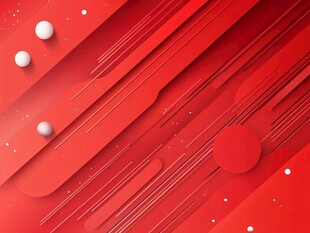 线条喜庆条纹红色渐变