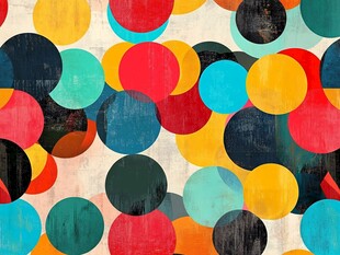 圆圈圆饼墙纸