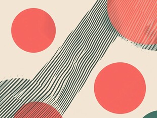 现代简约几何波点