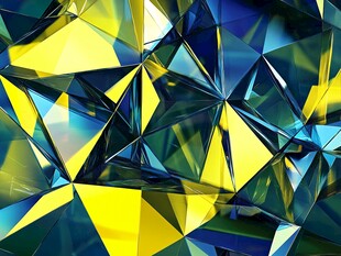 酷炫蓝水晶立体背景