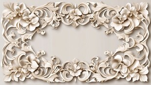 金色奢华浮雕装饰设计