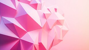 粉色几何抽象立体背景
