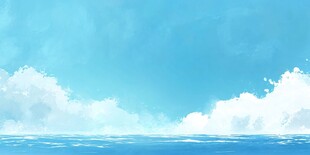 宽幅海景图