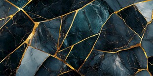 黄蓝相间大理石纹理