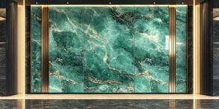 蓝色大理石背景墙