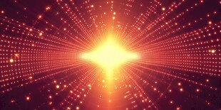 科技红色放射背景