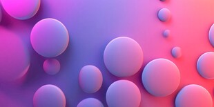 粉色球体简约抽象背景
