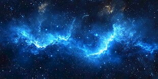炫酷蓝色宇宙背景