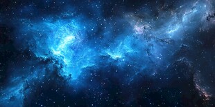 星云宇宙科技背景