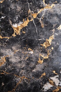 金黄色水墨大理石