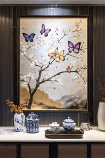 酒店梅花壁画挂画