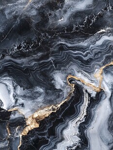 蓝色透光大理石装饰画