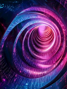 科幻风炫彩海报背景