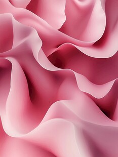 桃红色柔美曲线