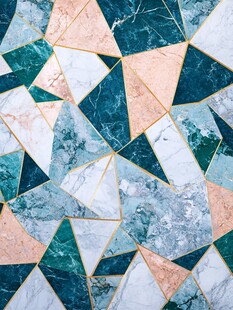 金色大理石对拼背景