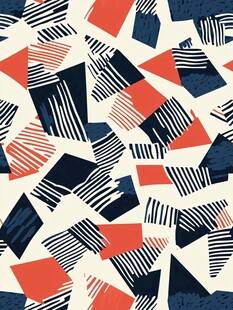 不规则几何北欧混色