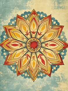 印度风印度花纹纹饰