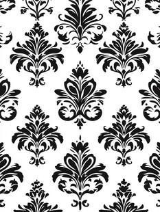 黑色欧式古典花纹