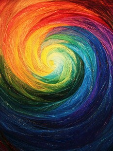 彩色画芯绚丽色彩