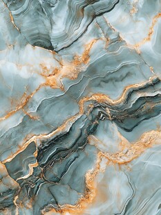 渐变抽象流体装饰画