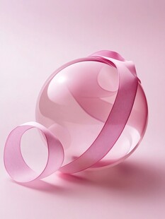 粉色球体简约抽象背景