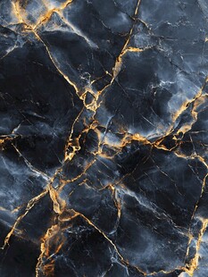 蓝色透光大理石装饰画