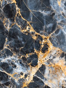 蓝色透光大理石装饰画