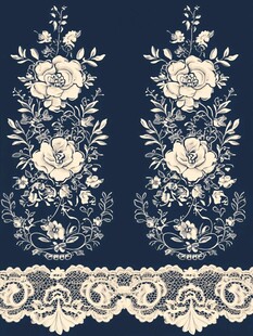 欧式玫瑰提花印花