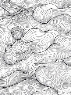 高级灰线条波浪纹理