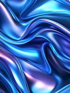蓝色动感丝绸背景