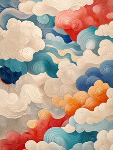 彩云海水纹
