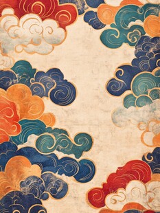 清朝云图高端云纹装饰