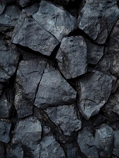 蓝色立体石纹理