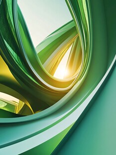 绿色炫酷3d背景