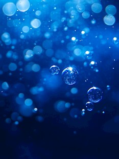 蓝色水泡高清背景图