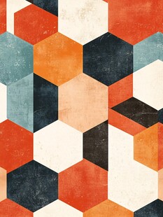 简洁大气拼色纹理