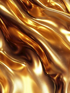 金色抽象流体纹理背景