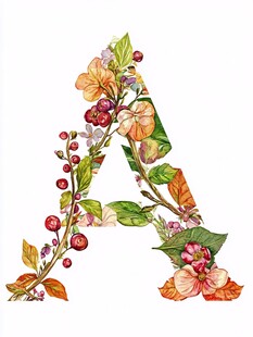 a字母与树叶