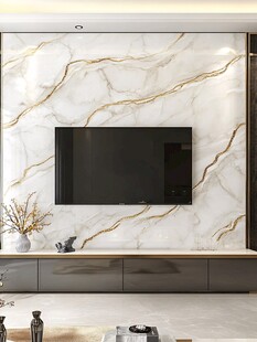 大理石岩板电视背景墙