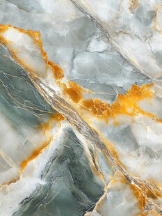 蓝色透光大理石装饰画