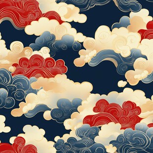 宋代云图高端云纹装饰